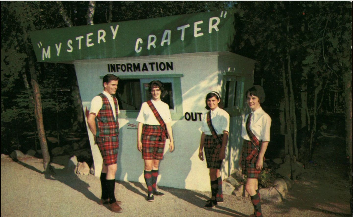 A photo of the "Mystery Crater" in its heyday. (Provincial Archives of New Brunswick)