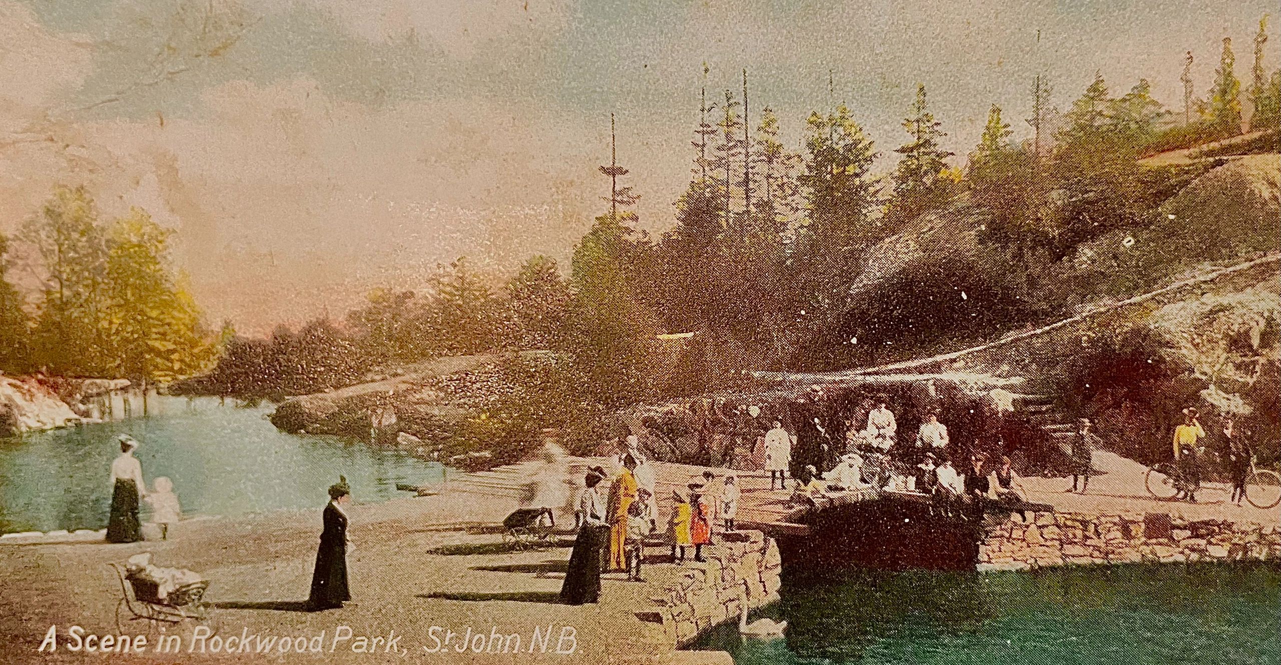 Rockwood Park in Saint John c. 1911 (Postcard: private collection)
